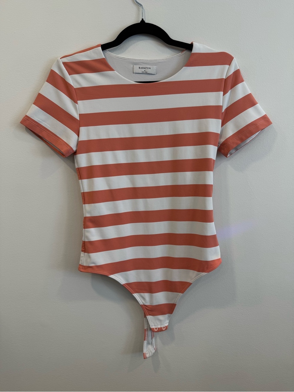 Babaton Coral Stripe body suit